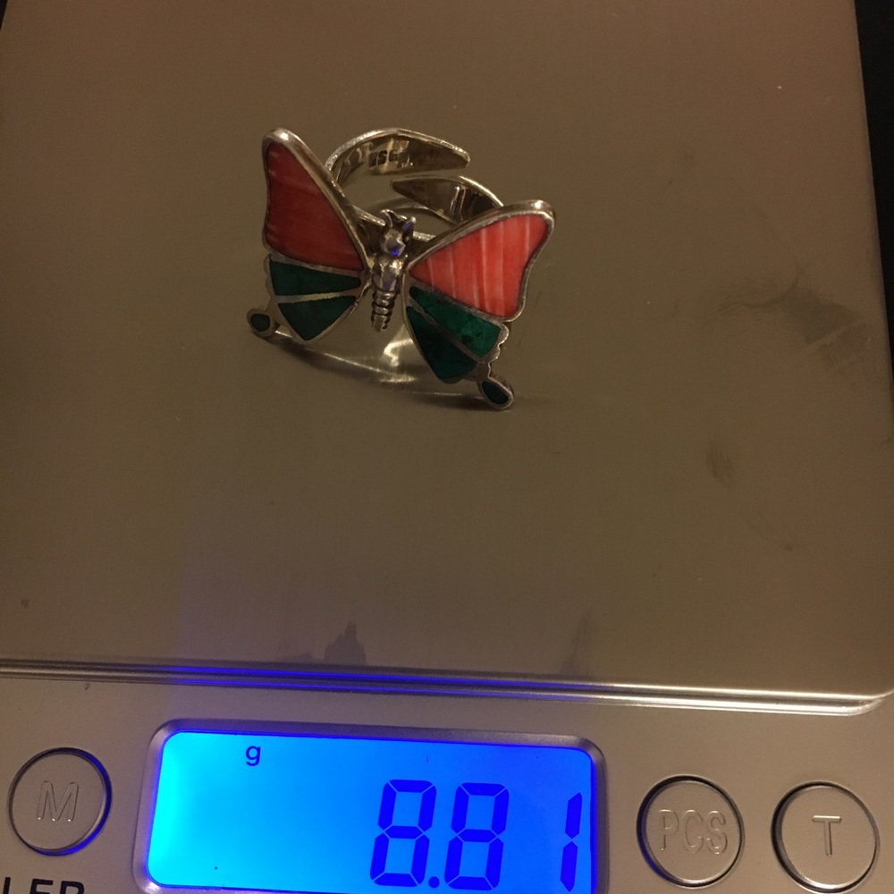 Butterfly Ring Silver 950 Size Is Adjustable - image 2